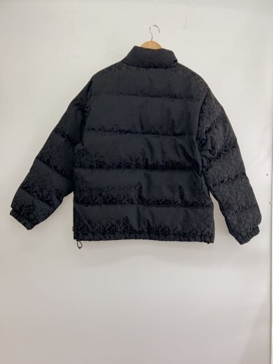 商品画像：Fuck Jacquard Puffy Jacket/ブルゾン/L/BLK/黒/総柄 2