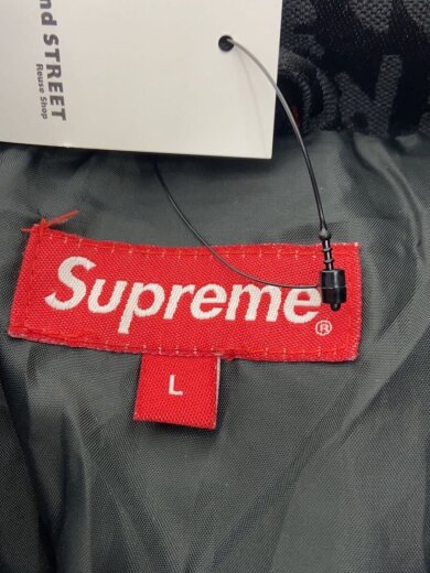 商品画像：Fuck Jacquard Puffy Jacket/ブルゾン/L/BLK/黒/総柄 3