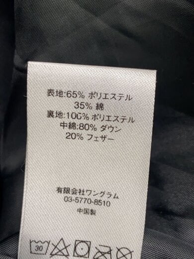 商品画像：Fuck Jacquard Puffy Jacket/ブルゾン/L/BLK/黒/総柄 4