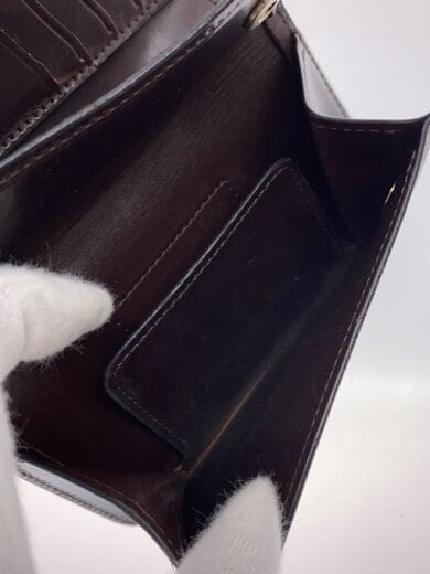 商品画像：3つ折り財布/レザー/BRW/メンズ 4