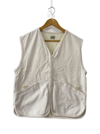 商品画像：ベスト/46/ポリエステル/WHT/マジックテープ開閉ポケット 1