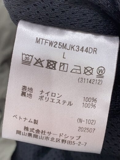 商品画像：PERTEX Octa Jacket/ジャケット/L/ナイロン/KHK/MTFW25MJK344DR 4