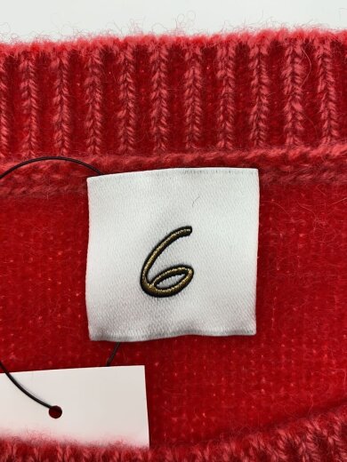 商品画像：クルーネックプルオーバー/ショート丈/ニット・セーター/アルパカ/RED/8613-199-0233// 3