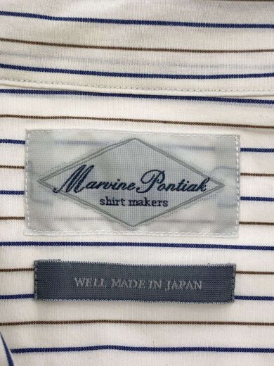 商品画像：Open Collar SH/長袖シャツ/one/コットン/WHT/ストライプ/mpsm-1903s/白 3