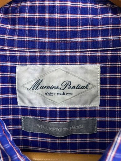 商品画像：Military SH/長袖シャツ/one/コットン/BLU/チェック/MPSM-1905S 3