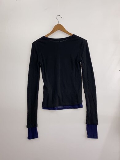 商品画像：SHEER LAYERED CUT TOPS/ニット・セーター/1/ウール/BLK/19105-1412/黒// 2