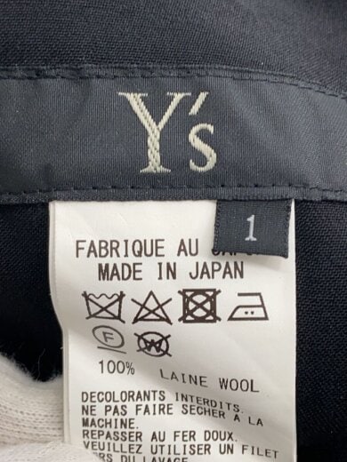 商品画像：ボトム/パンツ/1/ウール/BLK/YB-P04-100/黒 4