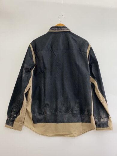 商品画像：長袖シャツ/46/ポリエステル/BLK/総柄/A14233 2