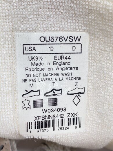 商品画像：OU576/ローカットスニーカー/ホワイト/UK9.5/BEG/? NULL ? 5