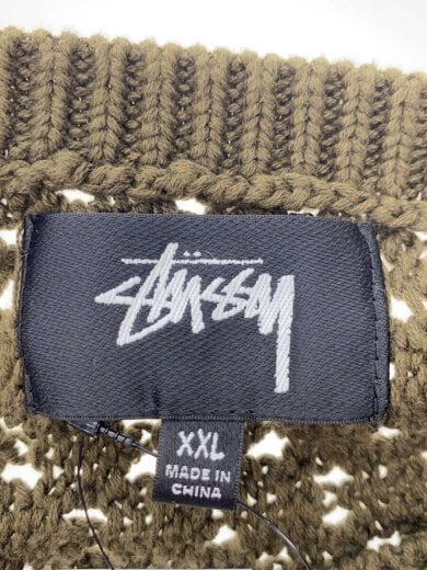 商品画像：ニット/セーター/メッシュ/XXL/コットン/KHK/ストライプ/317012/? NULL ? 3