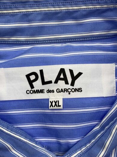 商品画像：半袖シャツ/XXL/コットン/BLU/ストライプ/AZ-B022/AD2023/? NULL ? 3