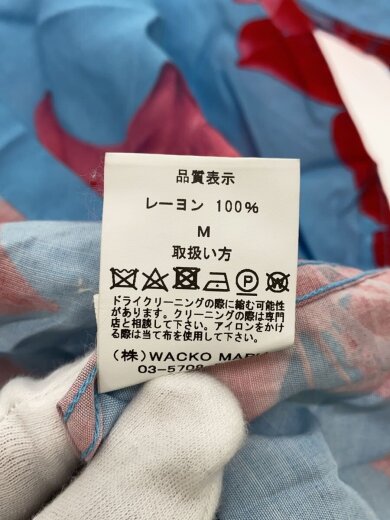 商品画像：HAWAIIAN SHIRT S/S/アロハ/ハワイアン/半袖シャツ/オープンカラー/M/レーヨン/BLU// 4