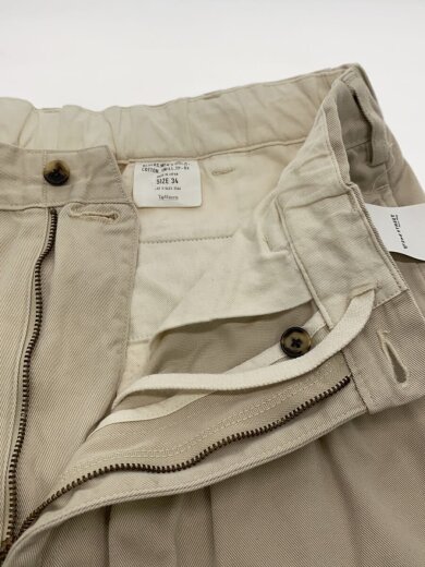 商品画像：Cotton Chino Tuck Trousers/チノパンツ/ボトム/34/BEG/TP221-40002// 3