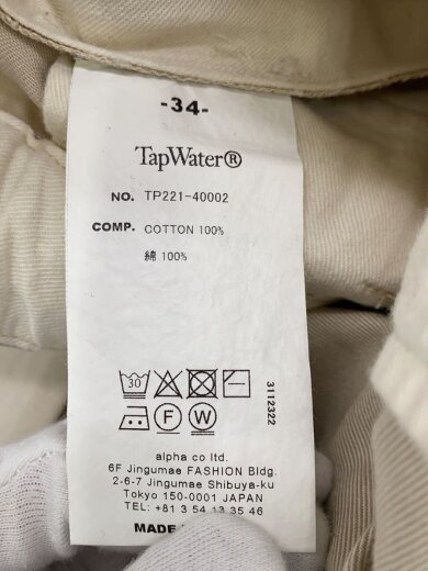 商品画像：Cotton Chino Tuck Trousers/チノパンツ/ボトム/34/BEG/TP221-40002// 6