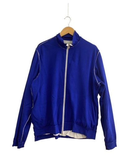 商品画像：track sweat jacket/トラックスウェットジャケット/ハイネック/M/コットン/BLU// 1