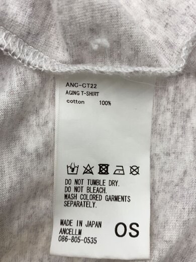 商品画像：Tシャツ/エイジング加工/one/コットン/GRY/ANC-CT22// 4