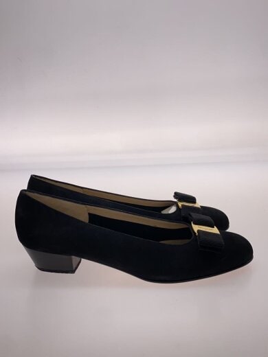商品画像：リボン/フラットパンプス/スウェード/US6.5/BLK/黒// 2