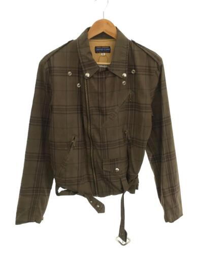 画像：UNITED CARRby Buzz Ricksons/ダブルライダースジャケット/M/コットン/KHK/チェック/UC105121