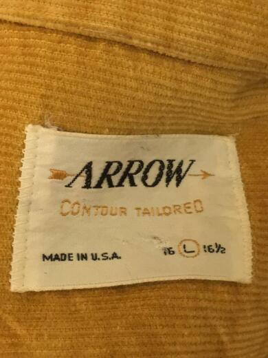 画像：ARROWVintage/60s/オープンカラーコーデュロイシャツ/SIZE:L/マスタード/無地3