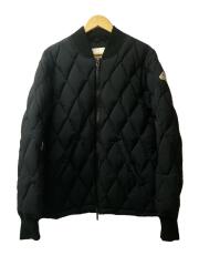 HMU022 ARIES BLACK/アリエス キルティングダウンジャケット/SIZE:M/ナイロン/無地