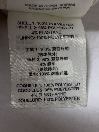 商品画像：フリースジャケット/XXL/ポリエステル/WHT 4