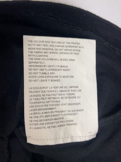 商品画像：Tシャツ/XL/コットン/BLK/1G-T001 4