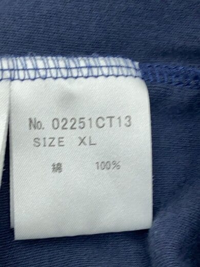 商品画像：Tシャツ/XL/コットン/NVY/無地 4