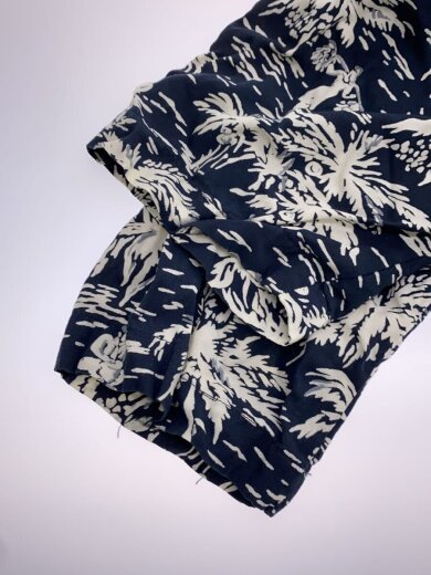 商品画像：アロハシャツ/M/レーヨン/NVY/総柄 5