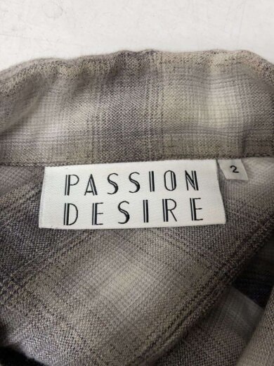 商品画像：長袖シャツ/2/コットン/GRY/オンブレCK/PD23AS02 3