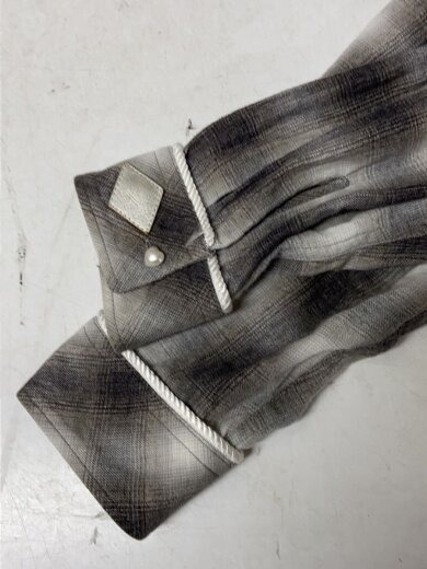 商品画像：長袖シャツ/2/コットン/GRY/オンブレCK/PD23AS02 5