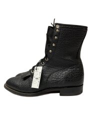 ブーツ/US9/BLK/レザー