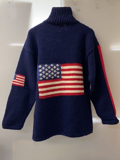 商品画像：80s/ECUADOR/国旗ニット/ニット・セーター(厚手)/--/ウール/NVY 2