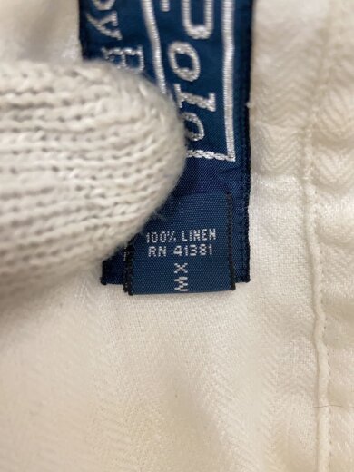 商品画像：長袖シャツ/XL/リネン/WHT 4