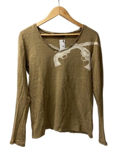 商品画像：長袖Tシャツ/--/コットン/BRW/無地 1