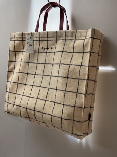 商品画像：トートバッグ/ウール/BEG/チェック/RAX04-01 2