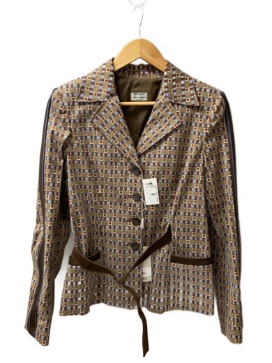 商品画像：テーラードジャケット/--/--/BRW/総柄 1