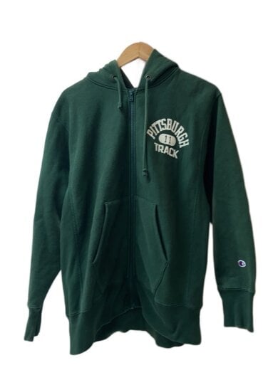 商品画像：ジップパーカー/XL/コットン/GRN 1