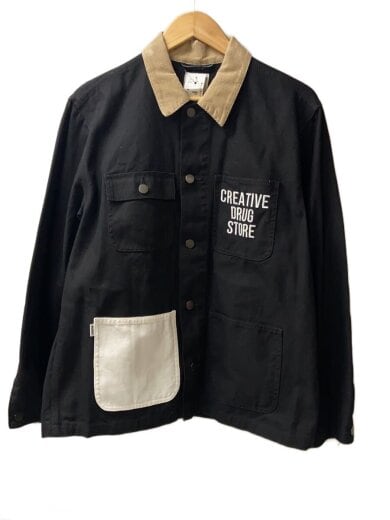商品画像：ジャケット/M/コットン/BLK 1