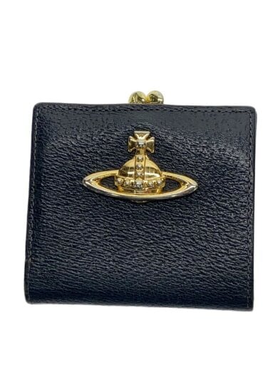 商品画像：2つ折り財布/レザー/BLK/メンズ 1