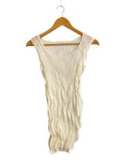 ノースリーブカットソー/2/コットン/WHT/無地