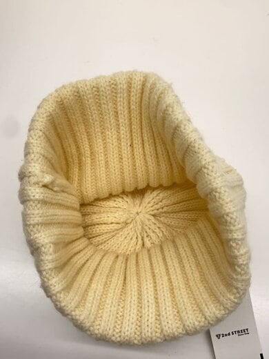 商品画像：ニットキャップ/--/ウール/BEG/無地/メンズ/132795 3