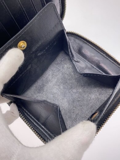 商品画像：2つ折り財布/--/BLK/無地/メンズ 5