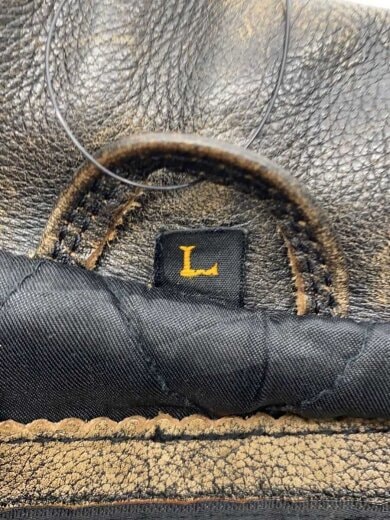 商品画像：ジップアップ レザージャケット/L/BLK 4