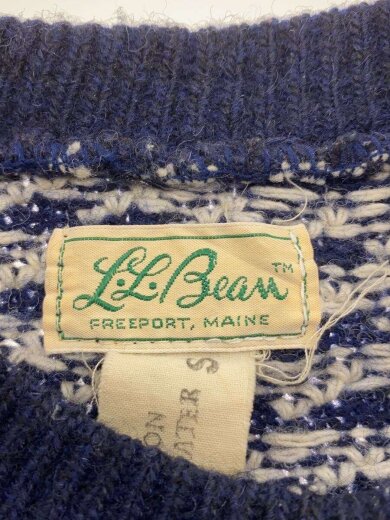 商品画像：Vintage 筆記タグ バーズアイニット/S/ウール/NVY 3