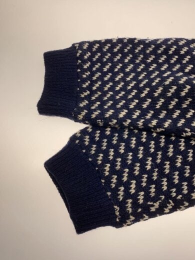 商品画像：Vintage 筆記タグ バーズアイニット/S/ウール/NVY 6