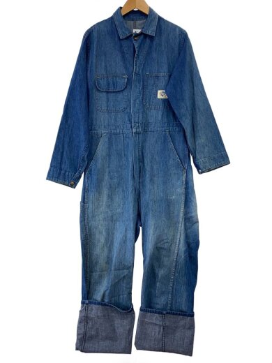 商品画像：60s Vintage BLUE TOP ALLINONE デニムオールインワン EMARジップ// 1