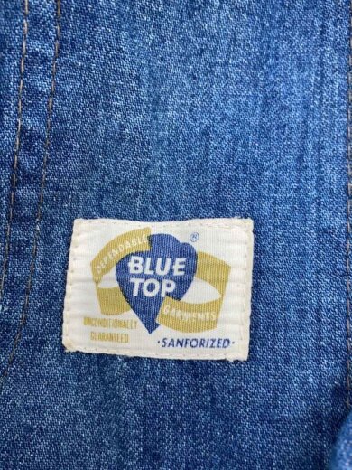 商品画像：60s Vintage BLUE TOP ALLINONE デニムオールインワン EMARジップ// 4