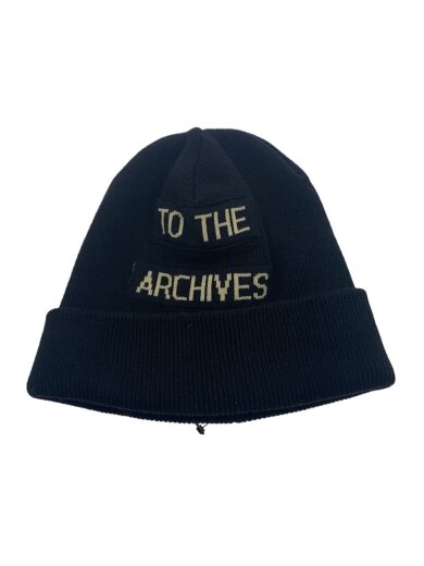 商品画像：TO THE ARCHIVES ニットキャップ/S/コットン/BLK 1
