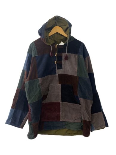 商品画像：90s トグル プルオーバー コーデュロイフーディ パーカー/XL/マルチカラー// 1