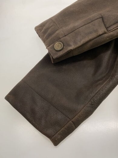 商品画像：00s レザーカーコート/M/BRW// 5